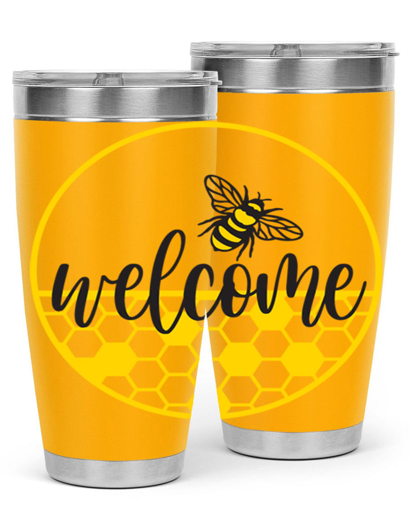 Welcome Bee and hive567#- spring- Tumbler