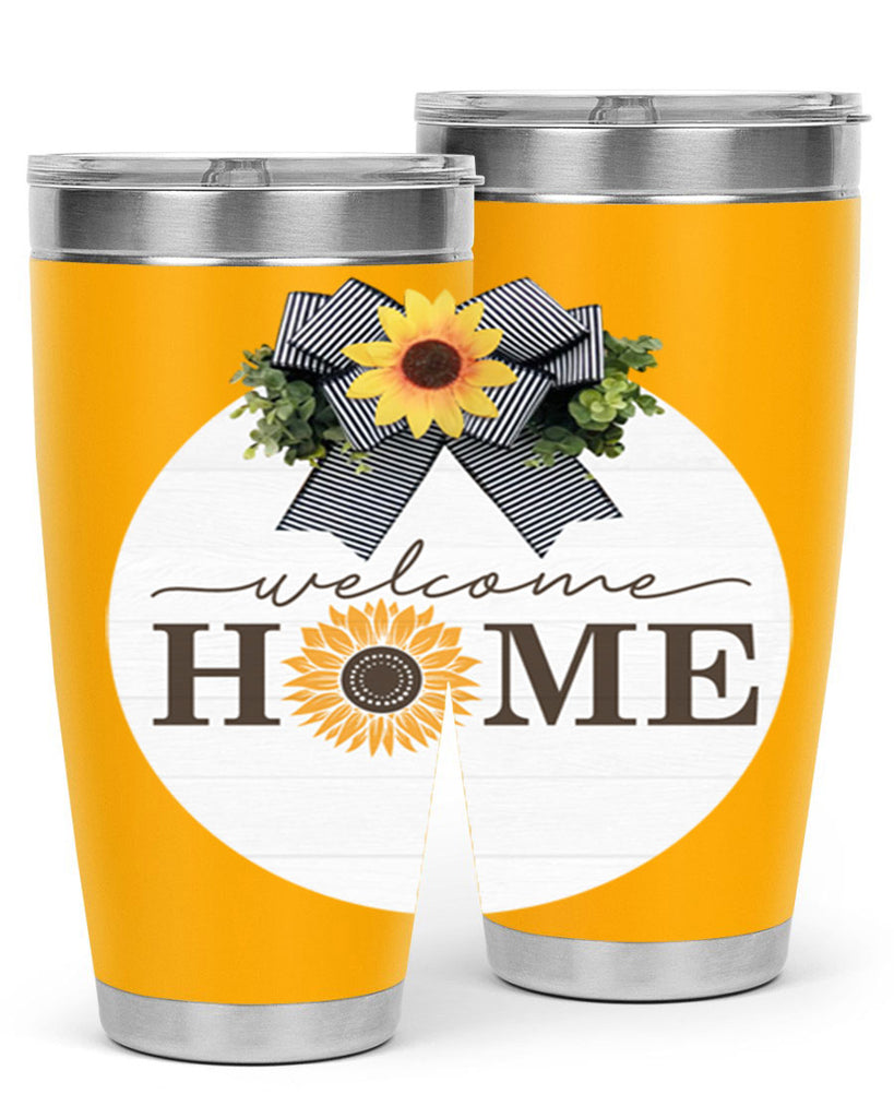 Welcome Home sunflower Mockup572#- spring- Tumbler