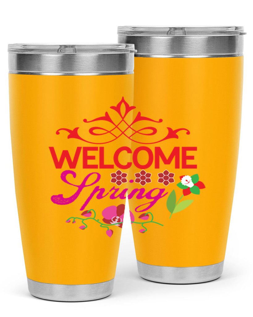 Welcome Spring 580#- spring- Tumbler