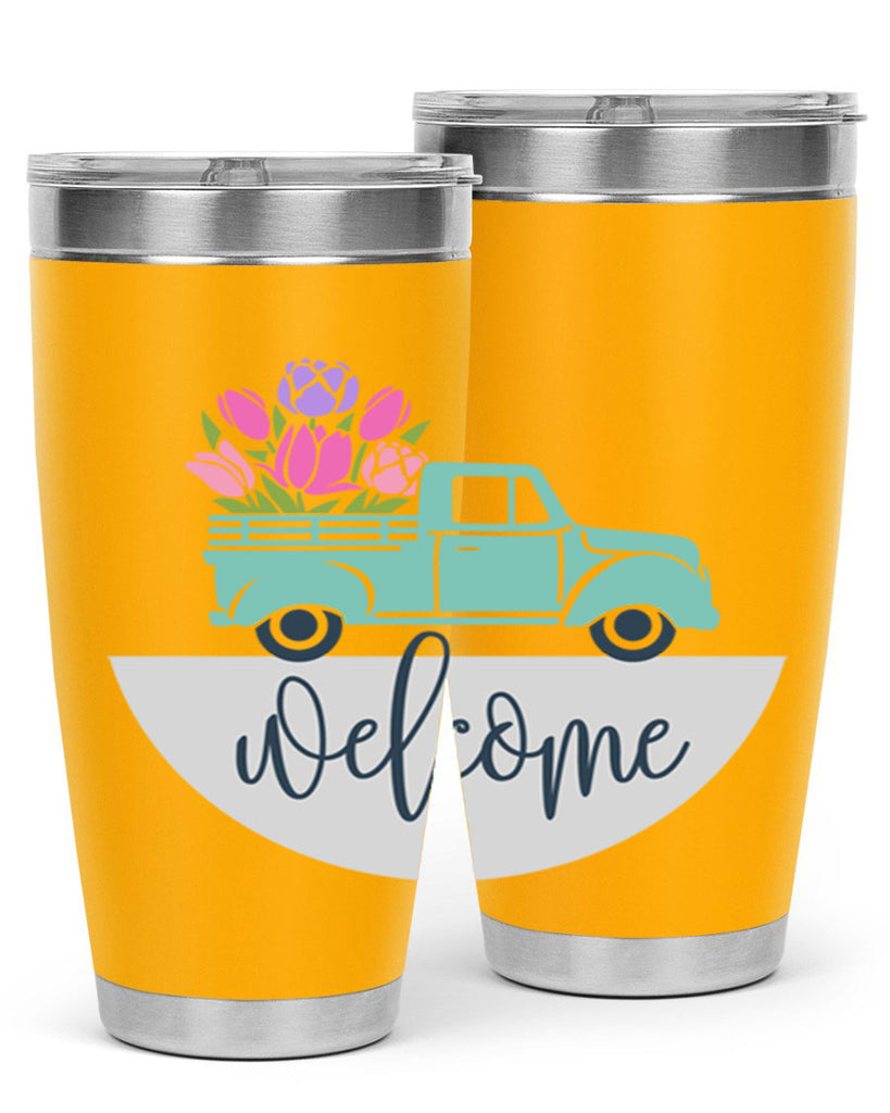 Welcome spring truck579#- spring- Tumbler