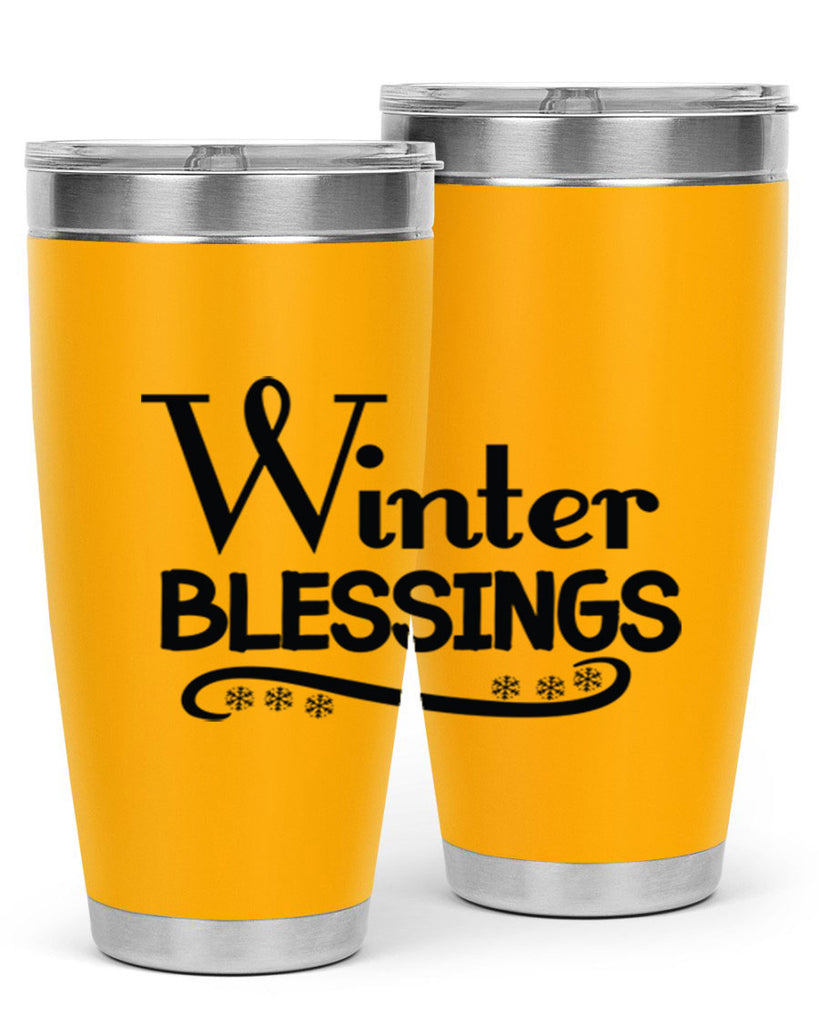 Winter Blessings 493#- winter- Tumbler