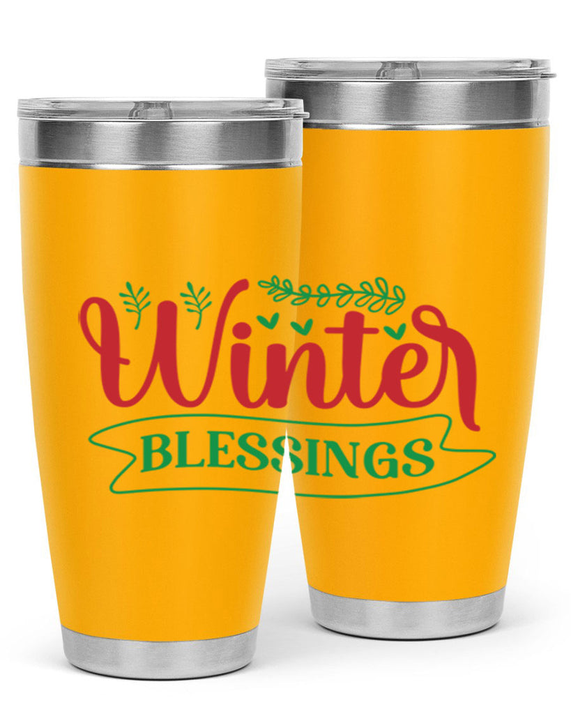 Winter Blessings 494#- winter- Tumbler