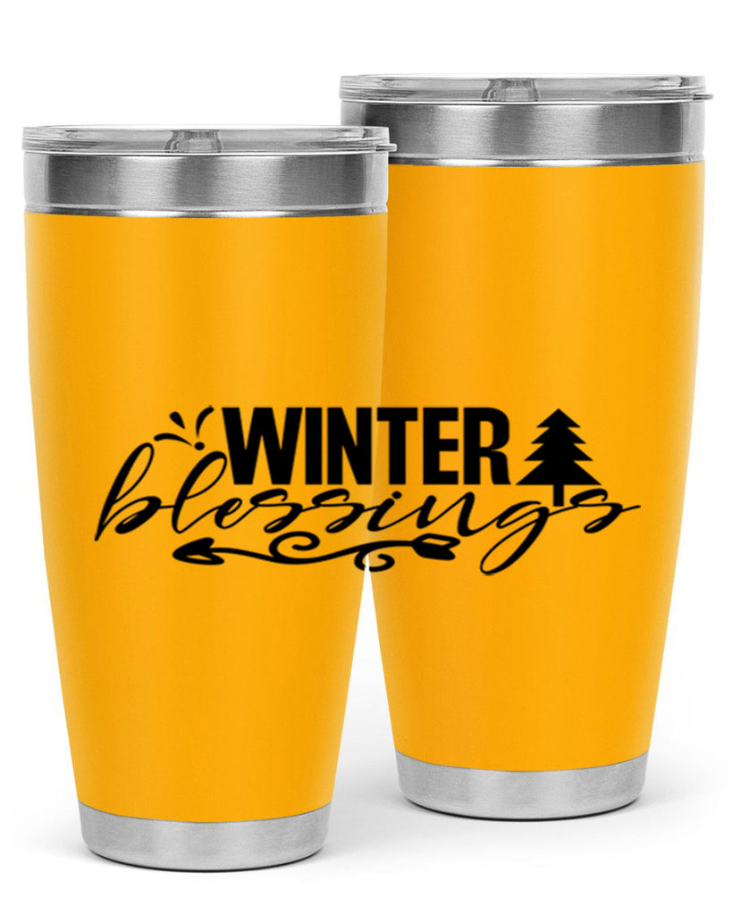 Winter Blessings 496#- winter- Tumbler