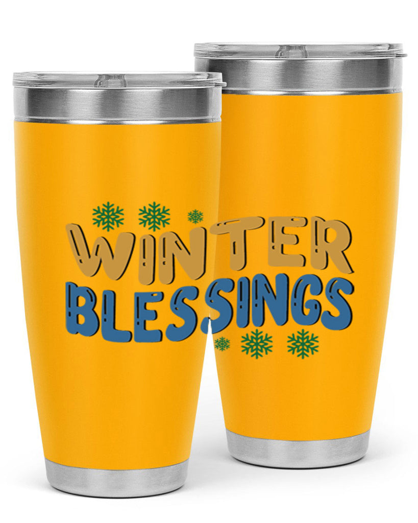 Winter Blessings 547#- winter- Tumbler