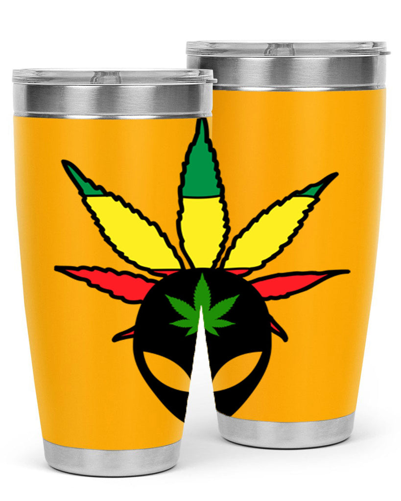 alien cannabis 10#- marijuana- Tumbler