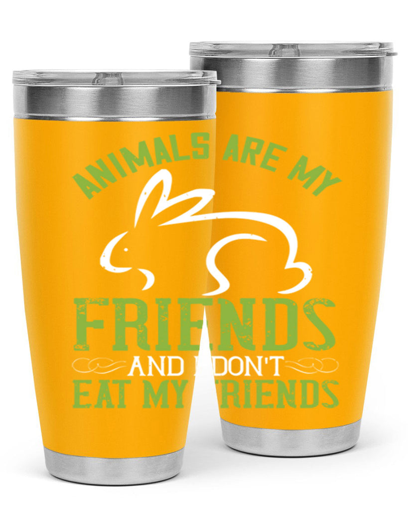 animals are my friends and i dont eat my friendss 104#- vegan- Tumbler