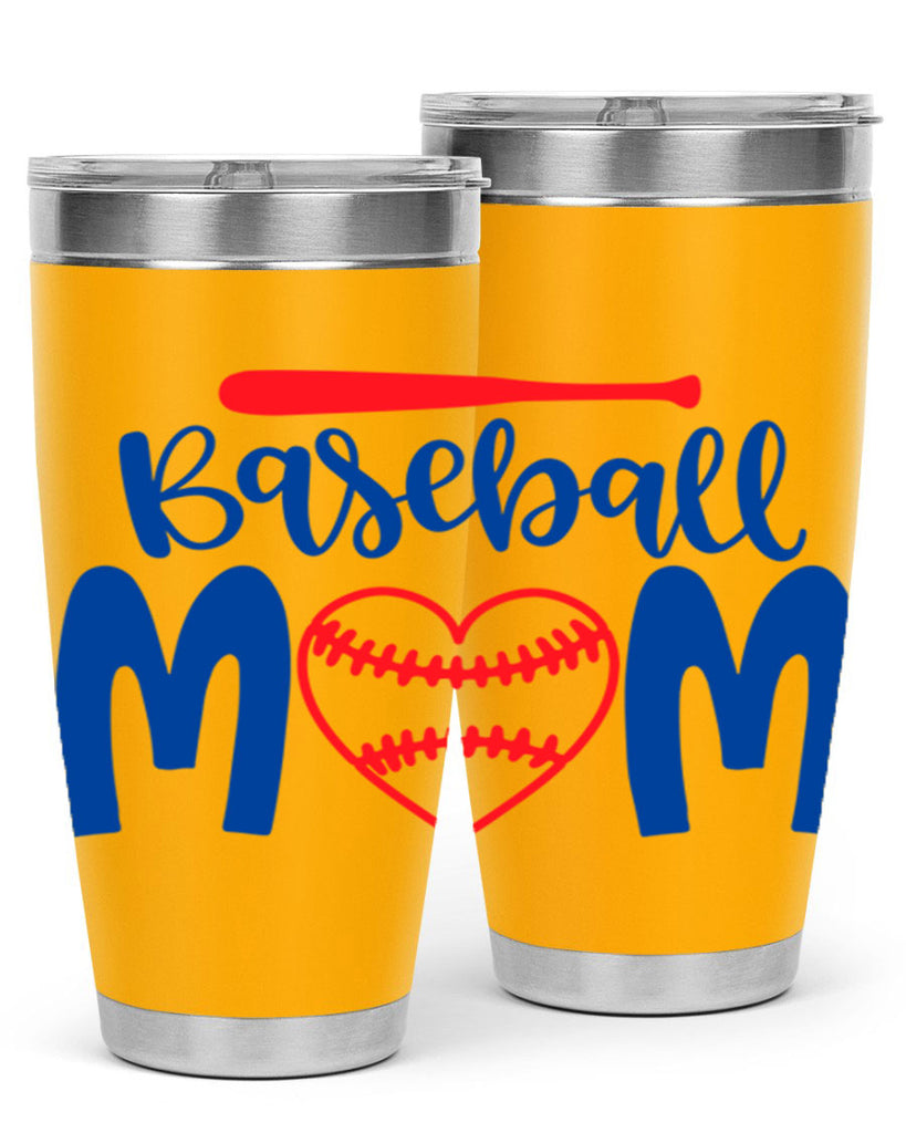 baseball mom 278#- mom- Tumbler