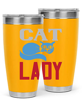 cat lady Style 31#- cat- Tumbler