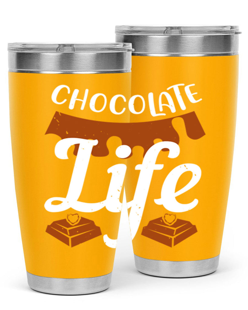 chocolate life 45#- chocolate- Tumbler