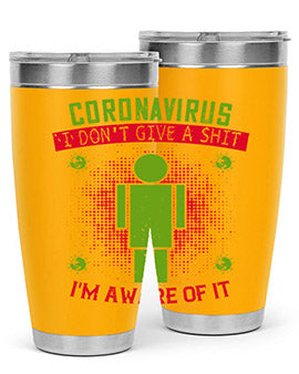 coronavirus i dont give a shit im aware of it Style 3#- corona virus- Cotton Tank