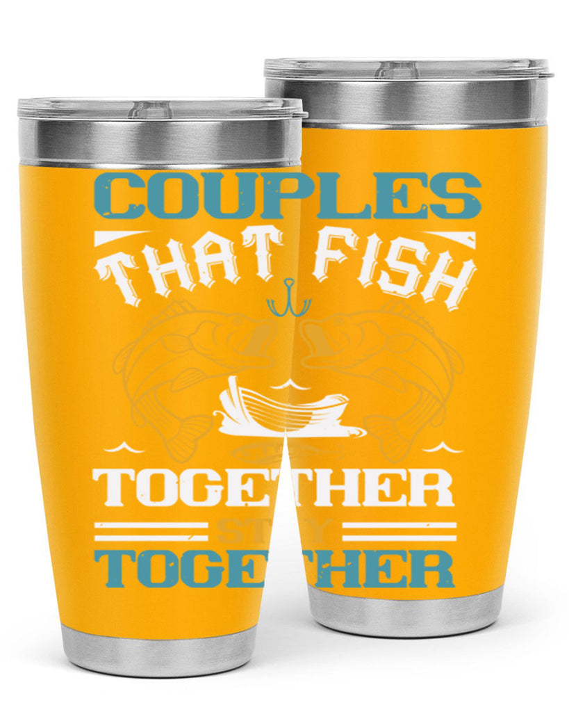 couples that fish together 169#- fishing- Tumbler