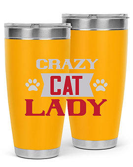 crazy cat lady Style 44#- cat- Tumbler