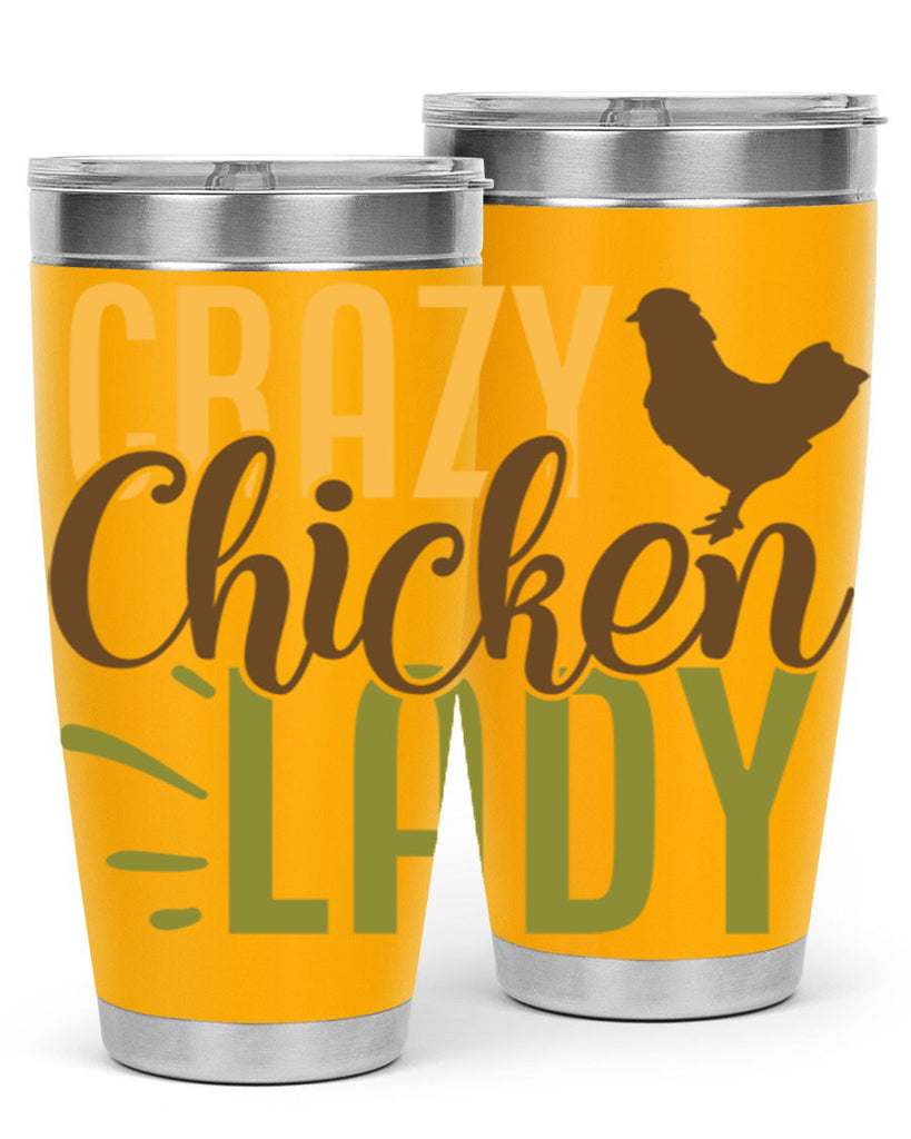 crazy chicken lady 18#- farming and gardening- Tumbler