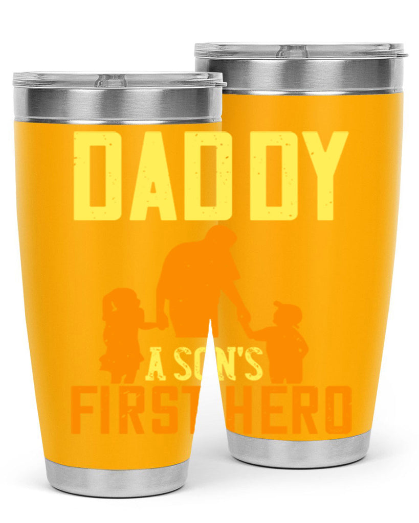 daddy a sons first hero 249#- fathers day- Tumbler