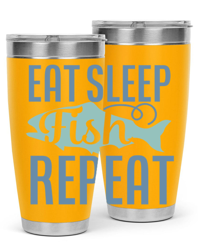 eat sleep fish repeat 222#- fishing- Tumbler