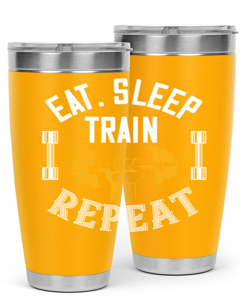 eat sleep train rapid 56#- gym- Tumbler