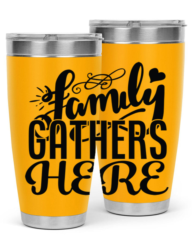 family gathers here 39#- family- Tumbler