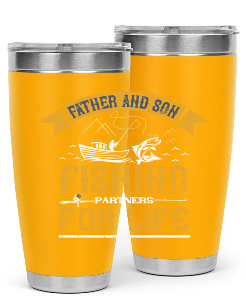 father and son fishing partners for life 158#- fishing- Tumbler