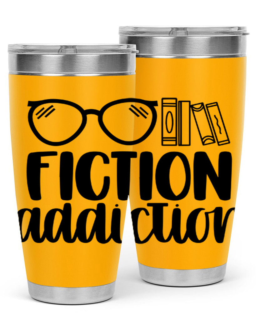 fiction addiction 40#- reading- Tumbler