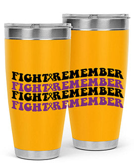 fight remember 142#- alzheimers- Tumbler