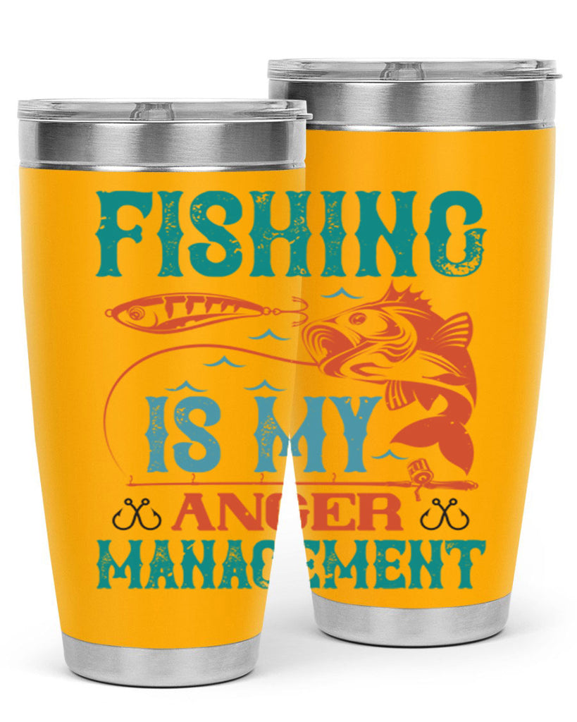 fishing is my anger management 144#- fishing- Tumbler