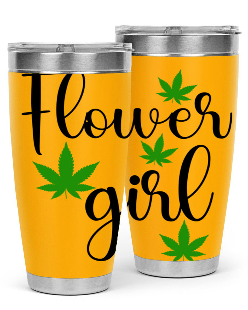 flower girl cannabis 84#- marijuana- Tumbler