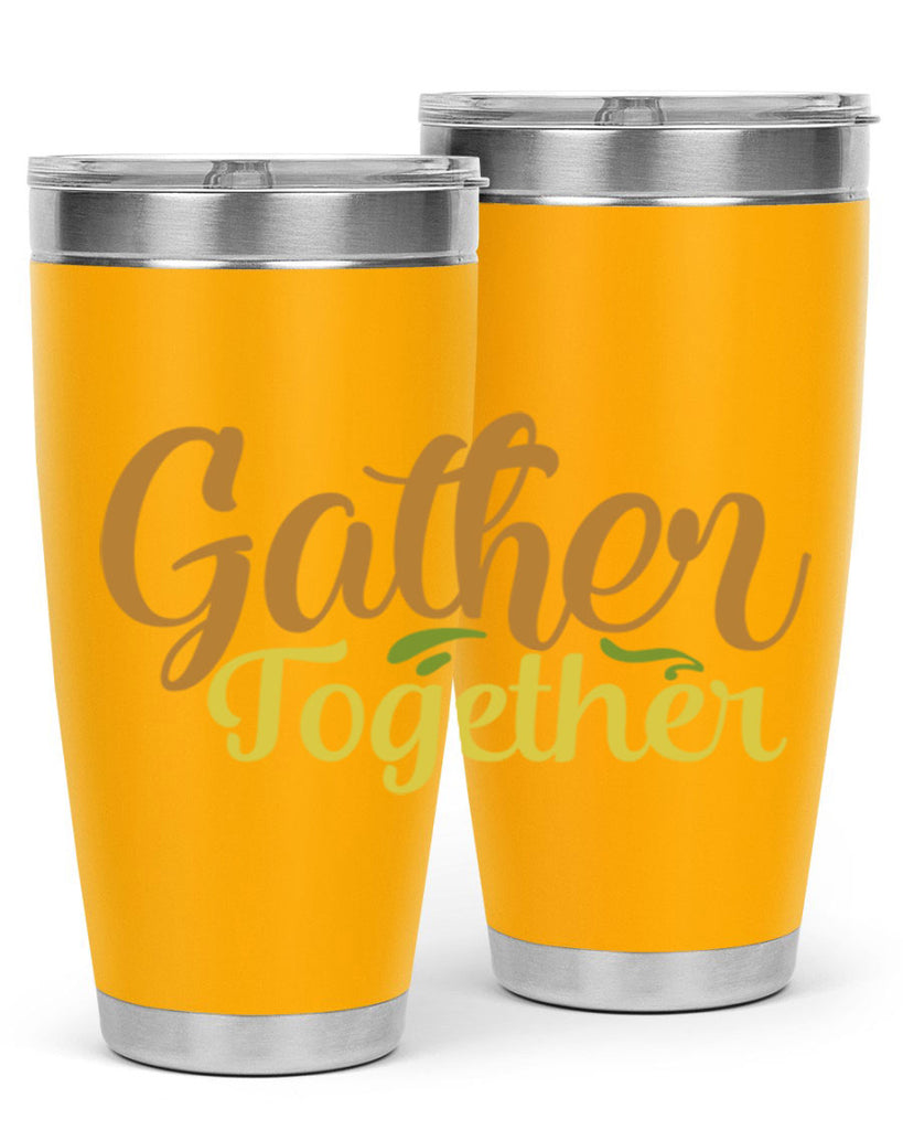 gather together 61#- thanksgiving- Tumbler