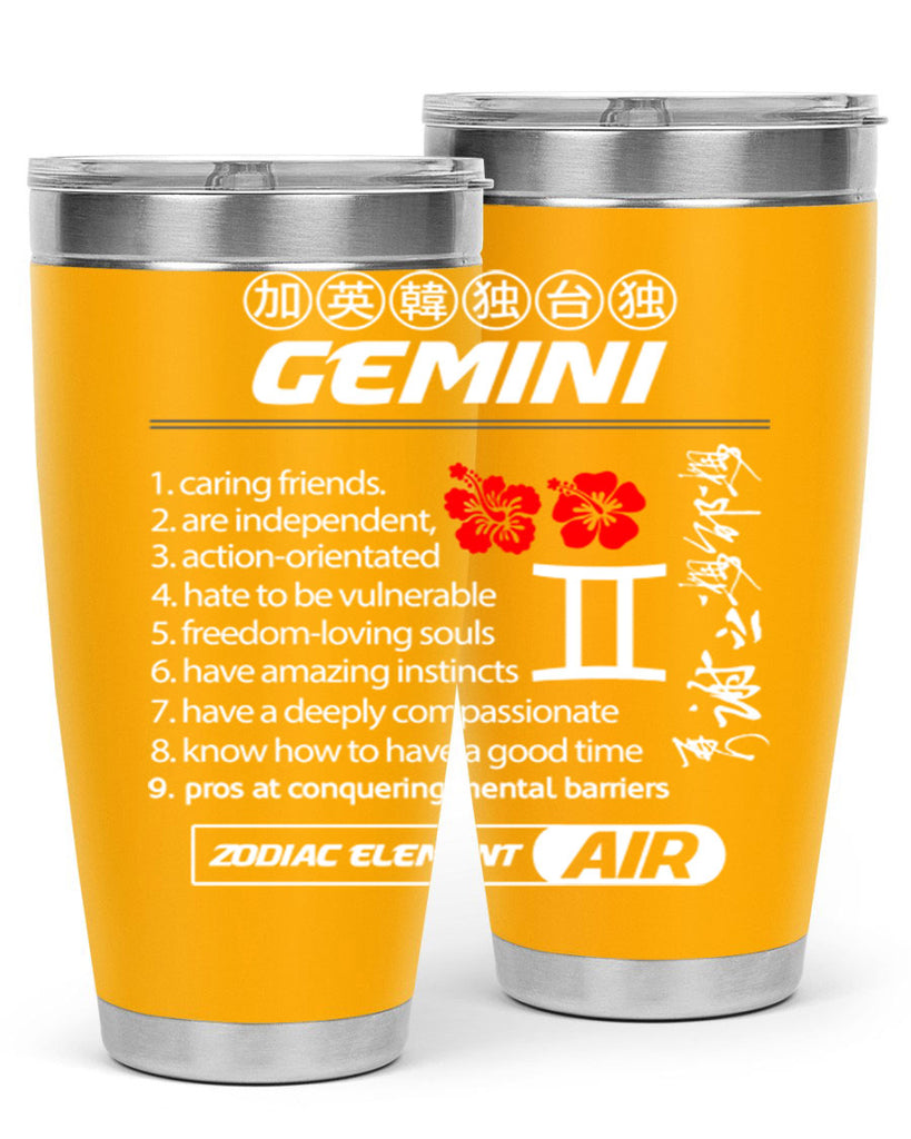 gemini 242#- zodiac- Tumbler