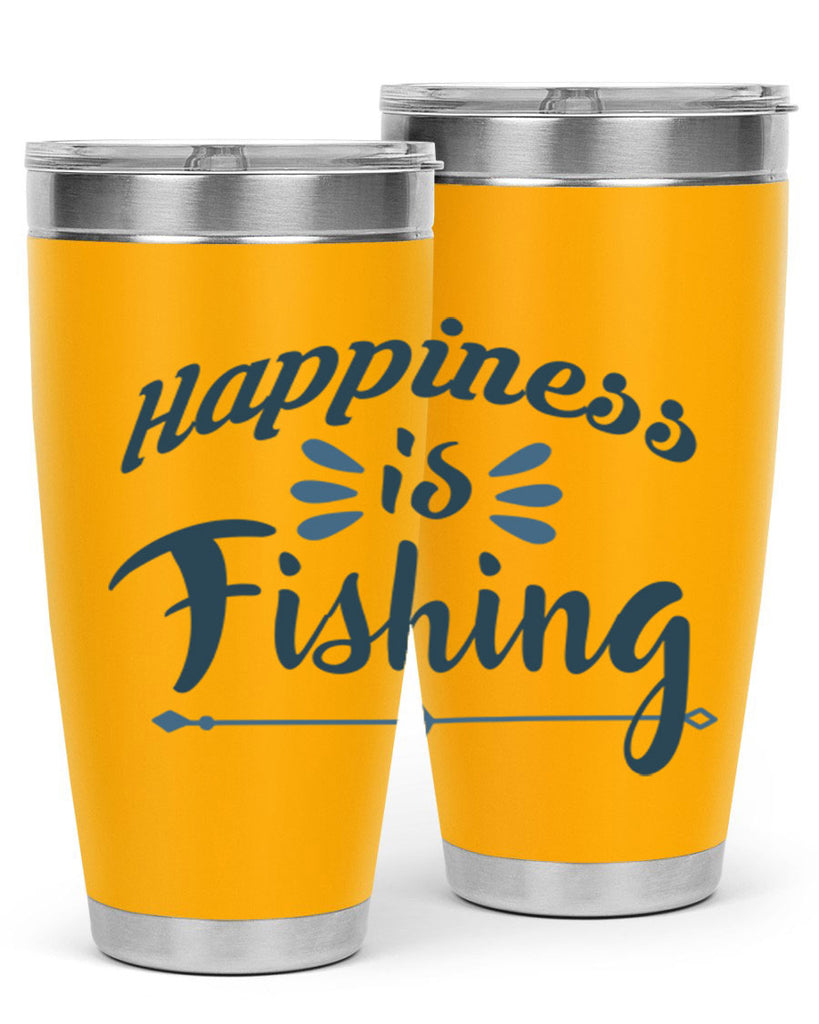 happiness is fishing 122#- fishing- Tumbler