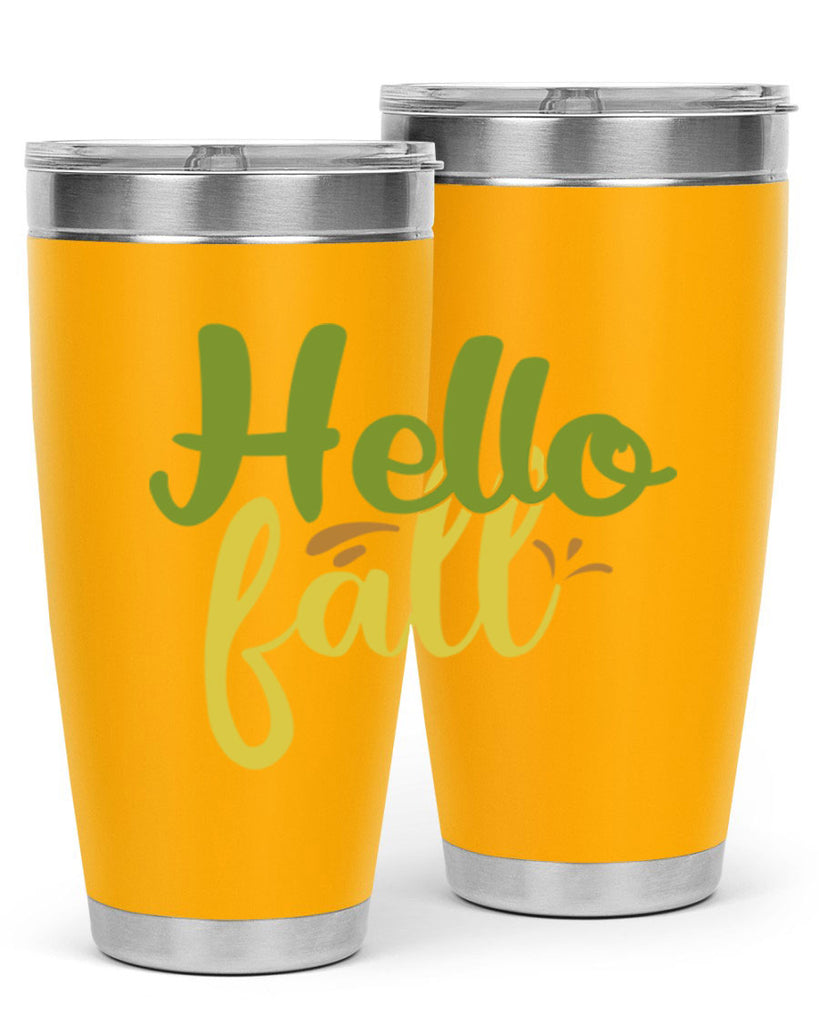 hello fall 55#- thanksgiving- Tumbler