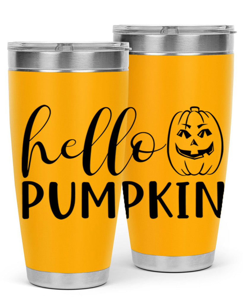 hello pumpkin 287#- fall- Tumbler