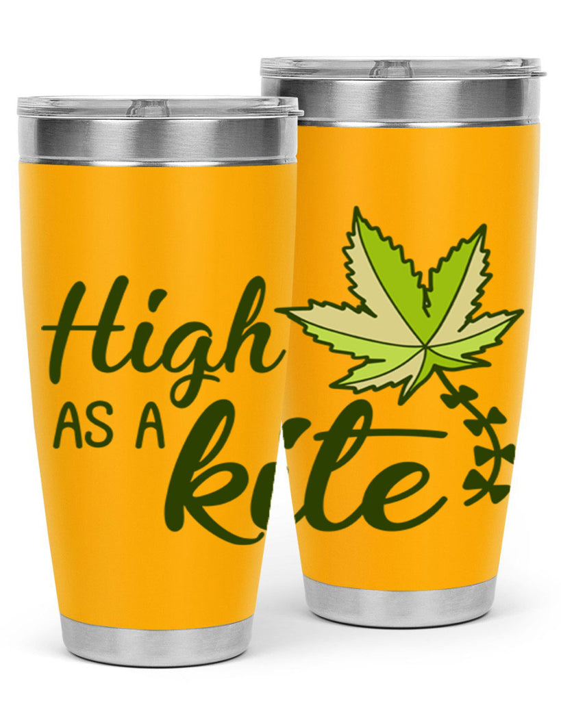 high as a kite 112#- marijuana- Tumbler