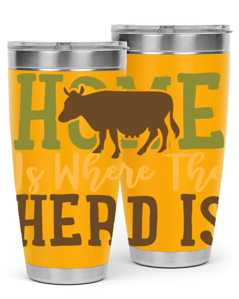 home is where the herd is 7#- farming and gardening- Tumbler