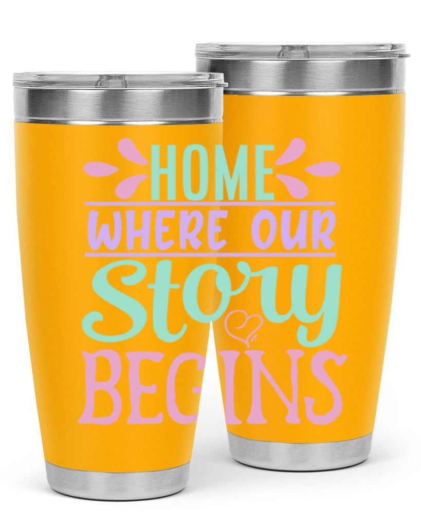 home where our story begins 23#- home- Tumbler