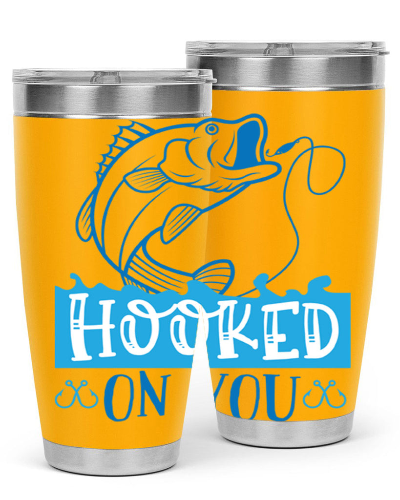 hooked on you 214#- fishing- Tumbler