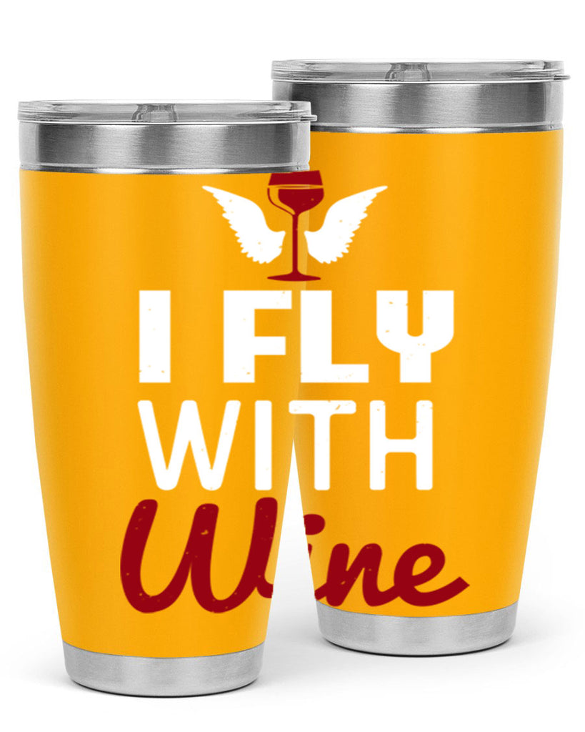 i fly with wine 212#- wine- Tumbler