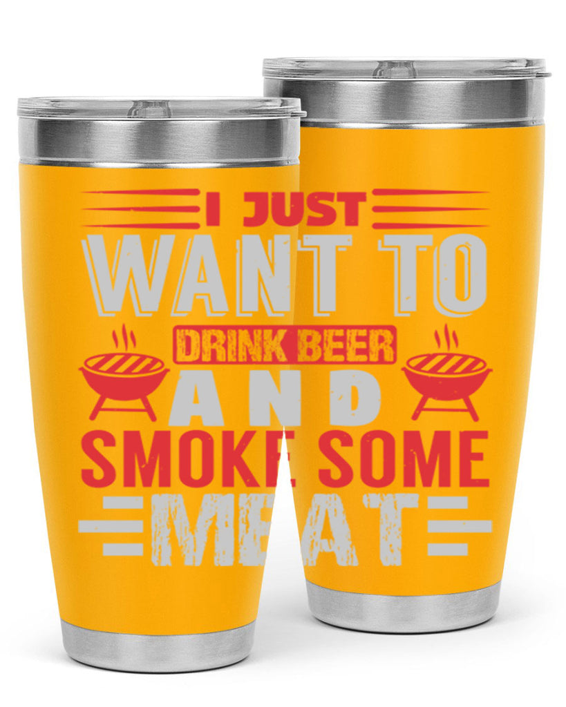 i just want to drink beer 41#- bbq- Tumbler