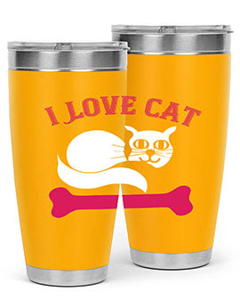 i love cat Style 55#- cat- Tumbler