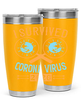 i survived corona virus Style 34#- corona virus- Cotton Tank