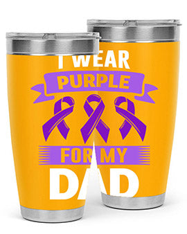 i wear purple for my 187#- alzheimers- Tumbler