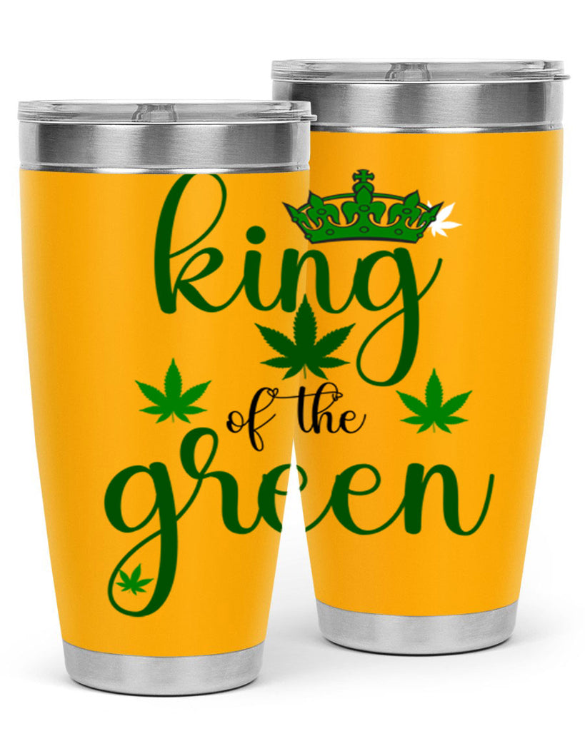 king of the green 177#- marijuana- Tumbler