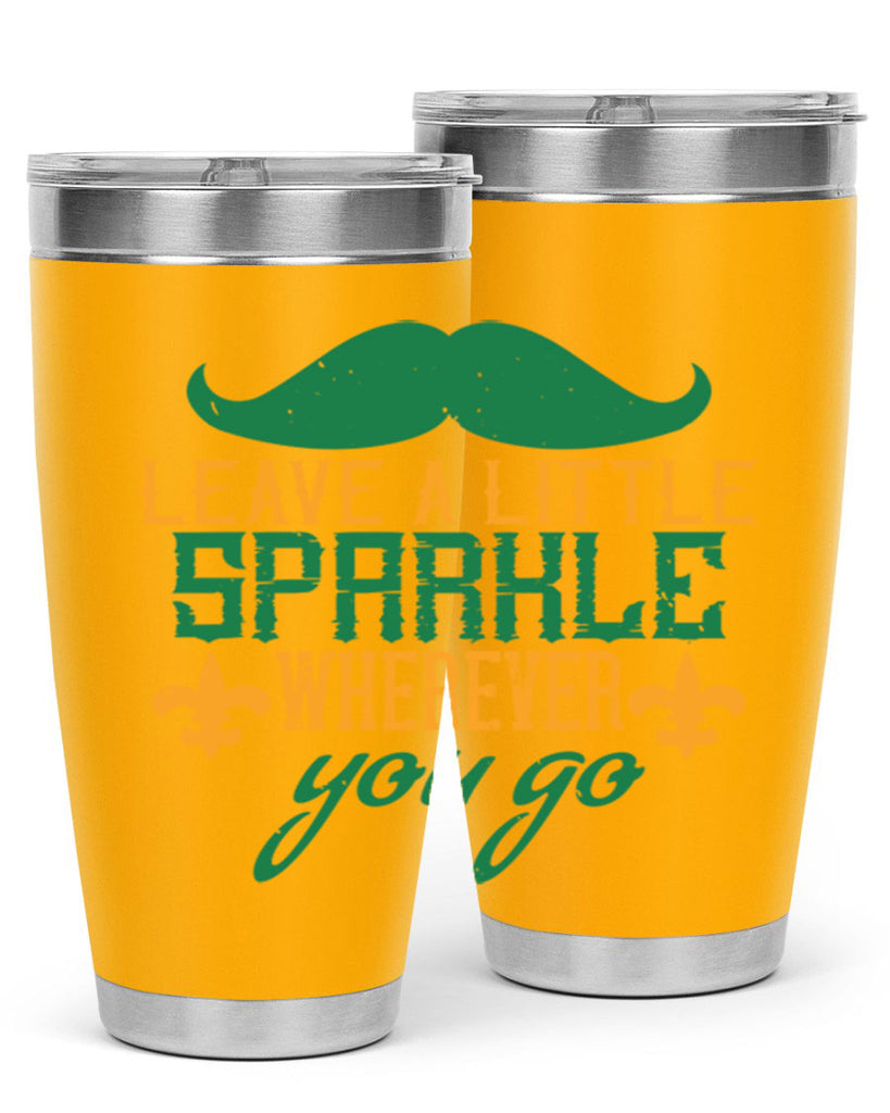 leave a little sparkle wherever you go 53#- mardi gras- Tumbler