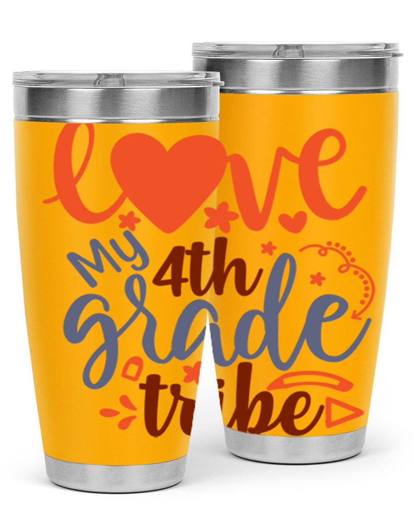 love my 4th grade tribe 10#- 4th  grade- Tumbler