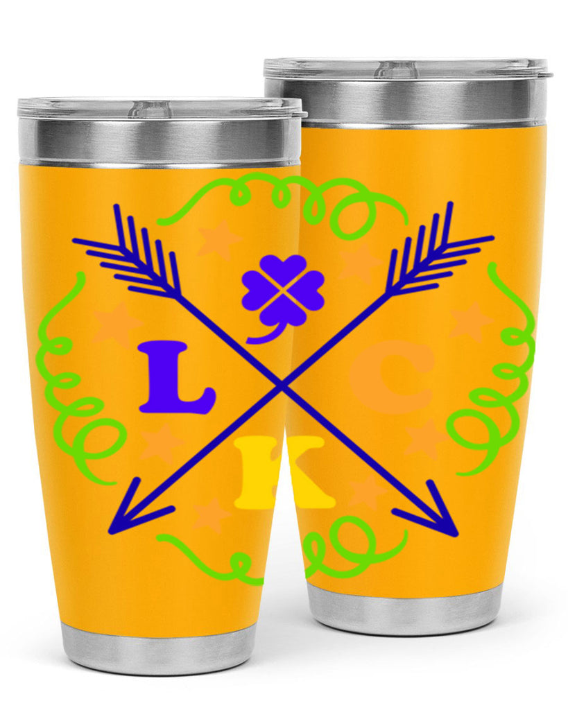 luck 16#- mardi gras- Tumbler