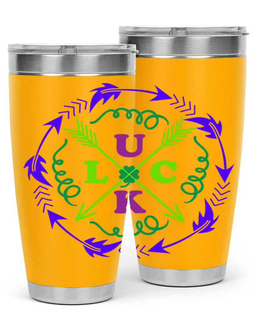 luck 17#- mardi gras- Tumbler