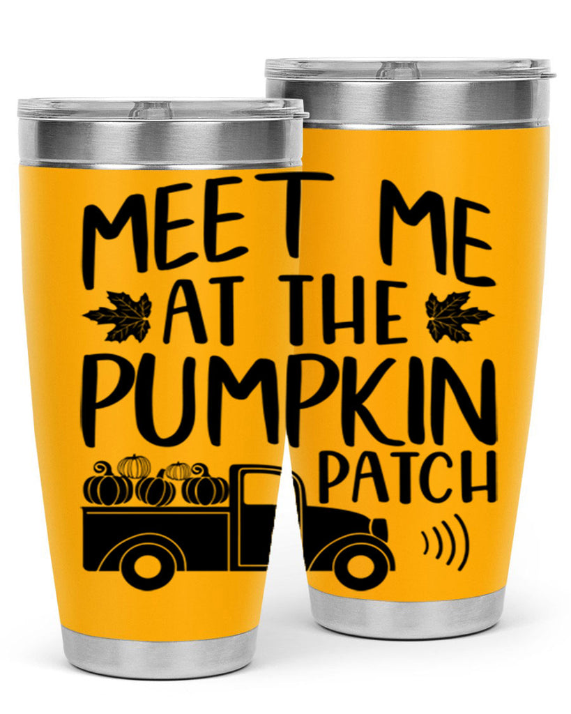 meet me at the pumpkin patch 423#- fall- Tumbler
