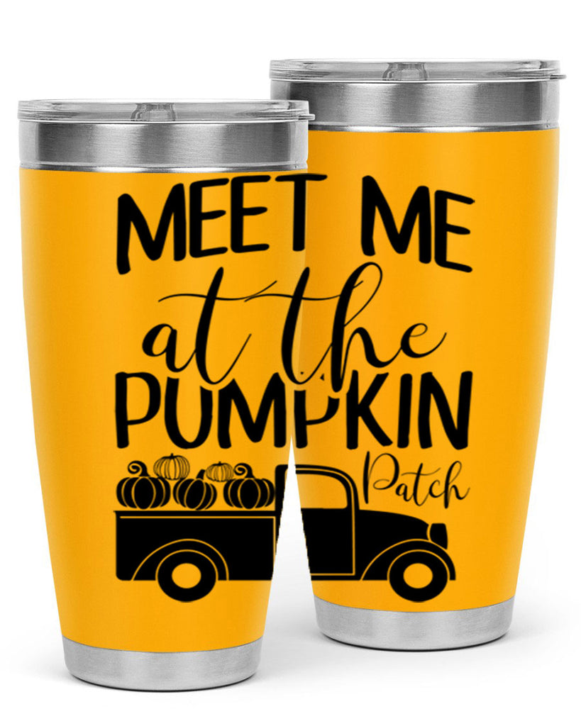 meet me at the pumpkin patch 424#- fall- Tumbler