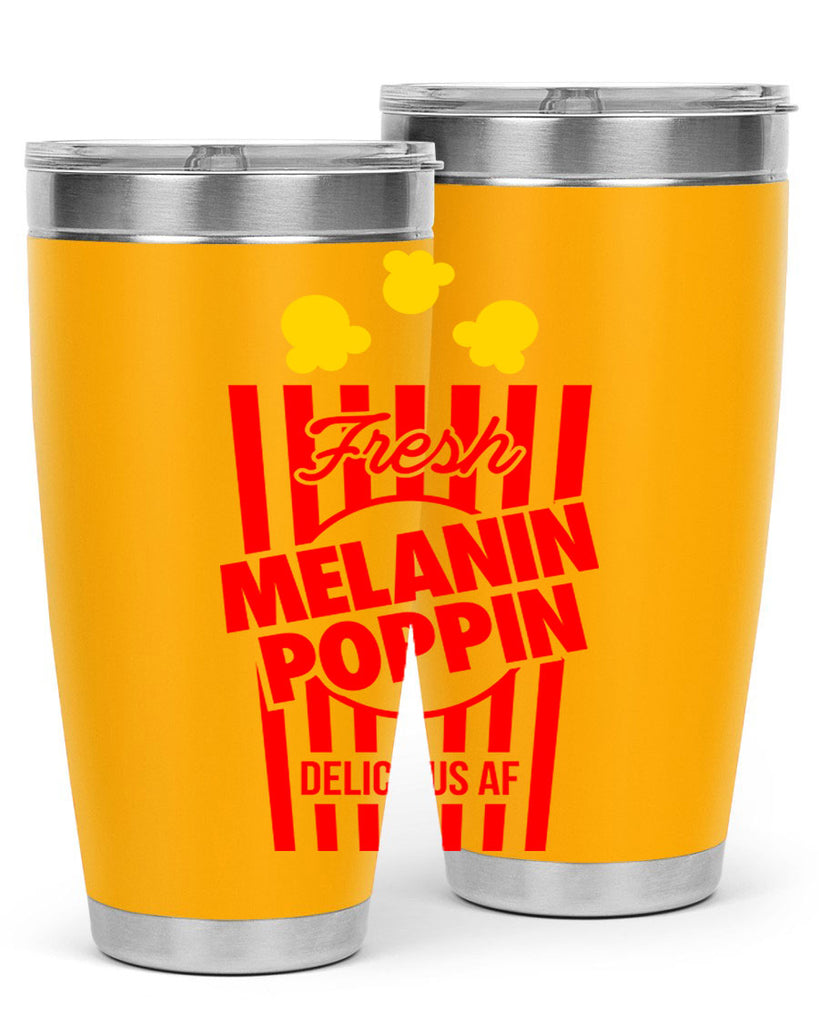 melanin poppin popcorn 86#- black words phrases- Cotton Tank