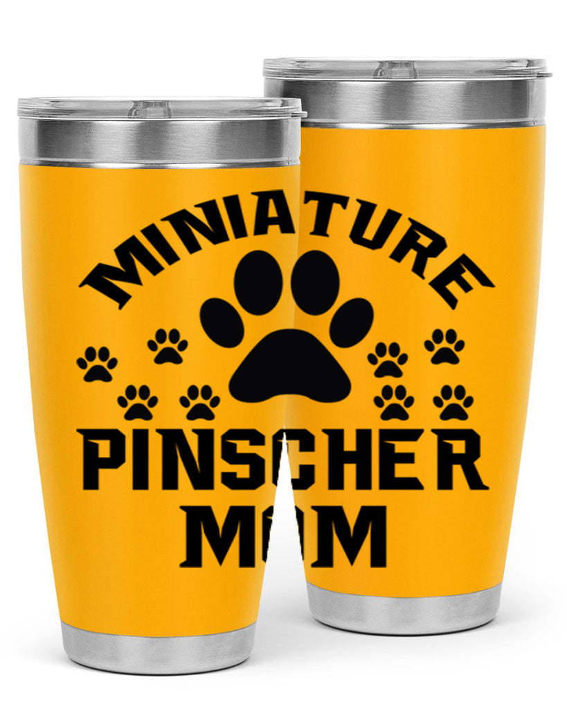 miniature pinscher mom 129#- mom- Tumbler