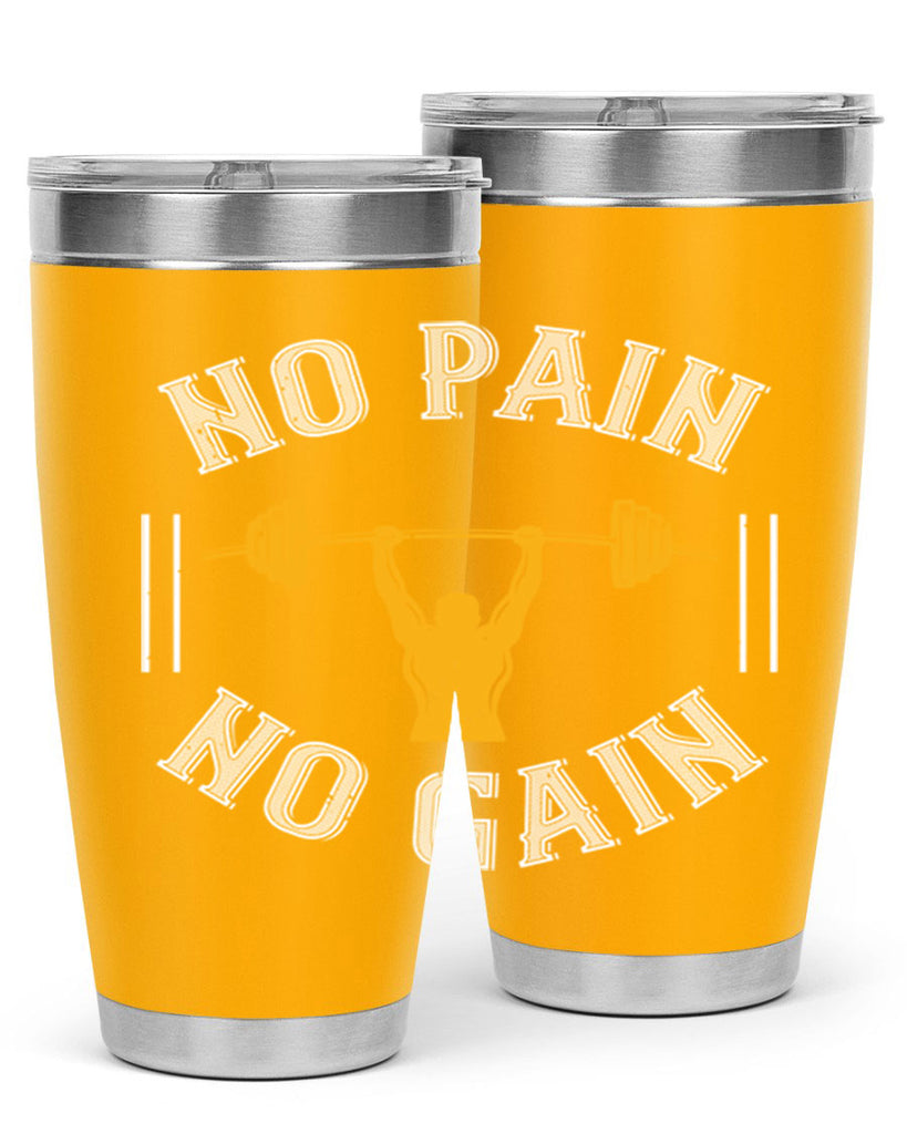 no pain no gain 81#- gym- Tumbler